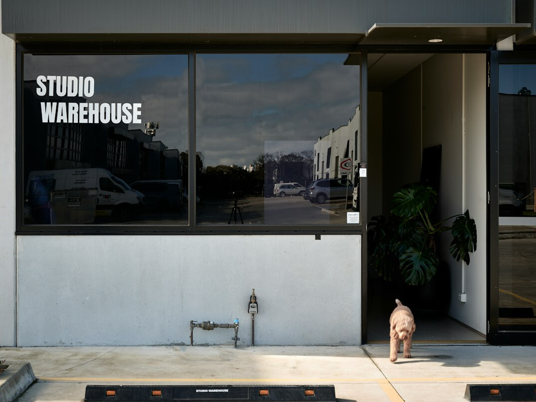 Reception desk area of a broadcast training facility